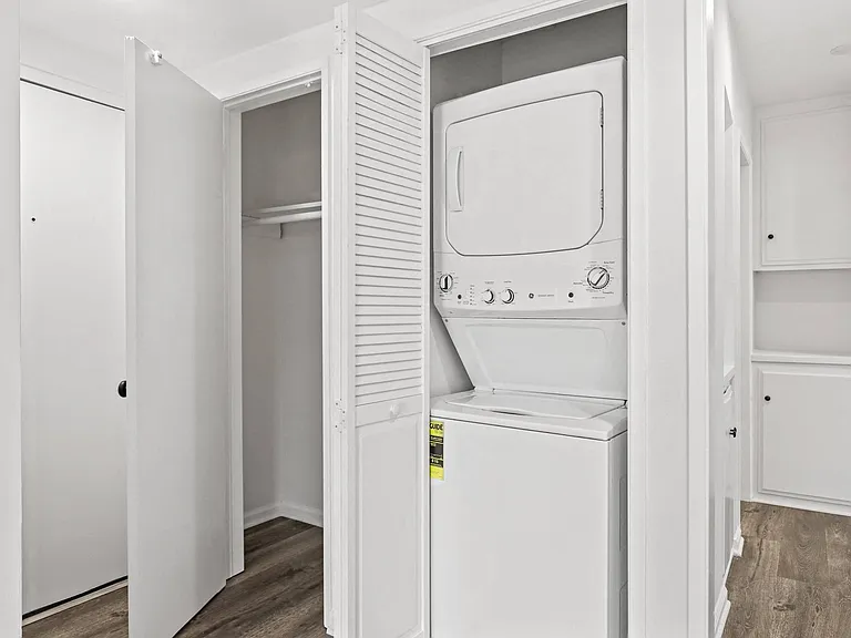 In-Suite Washer & Dryer, Hall Closet, and Built-In Cabinet Storage
