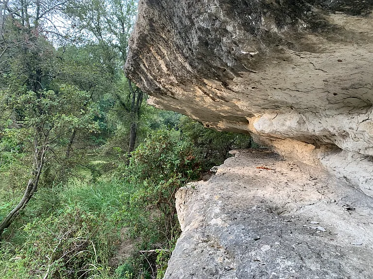Natural rock formation trail on public lands, 5 minute walk from the house