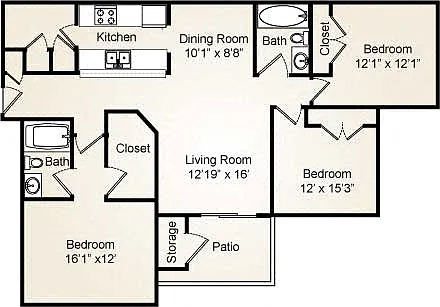 Floor plan C - Yorktown