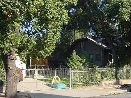 Rear view of home