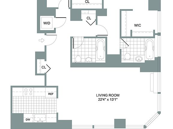 2nd image of 100 W 26th St APT 25F