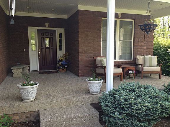 Quiet covered front porch