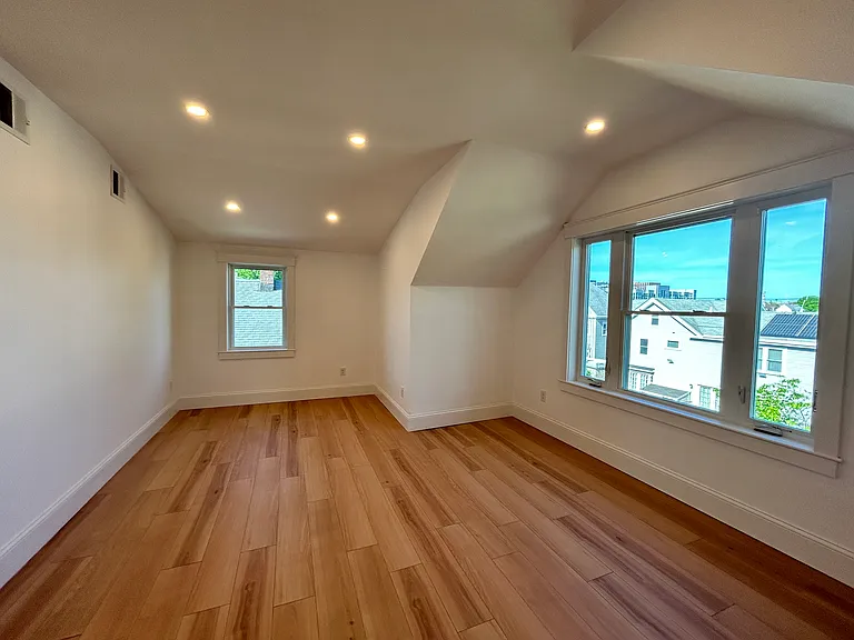 Brand new modern master bedroom, with walk in closet and master bathroom