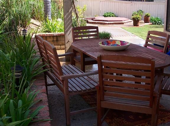 Patio for outdoor eating and entertaining