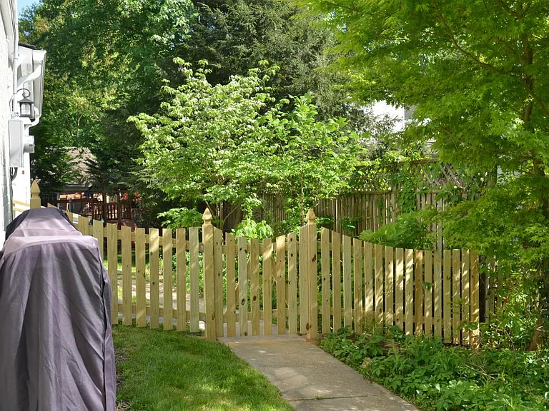 Right Side Wood Fence