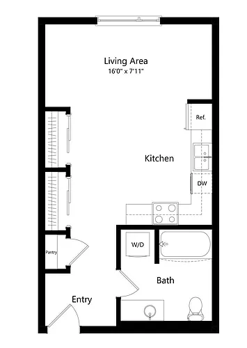Floor plan Glacier (A1)