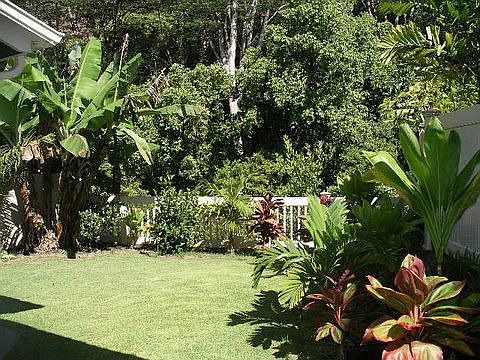 Beautifully landscaped side yard