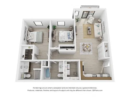 Floor plan Two Bedroom