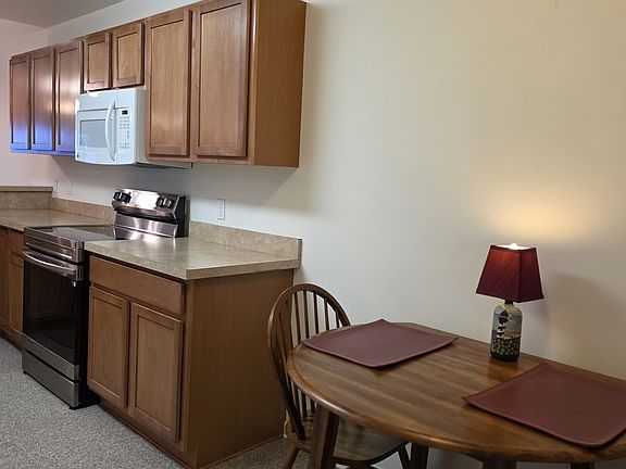 kitchen with small dining set