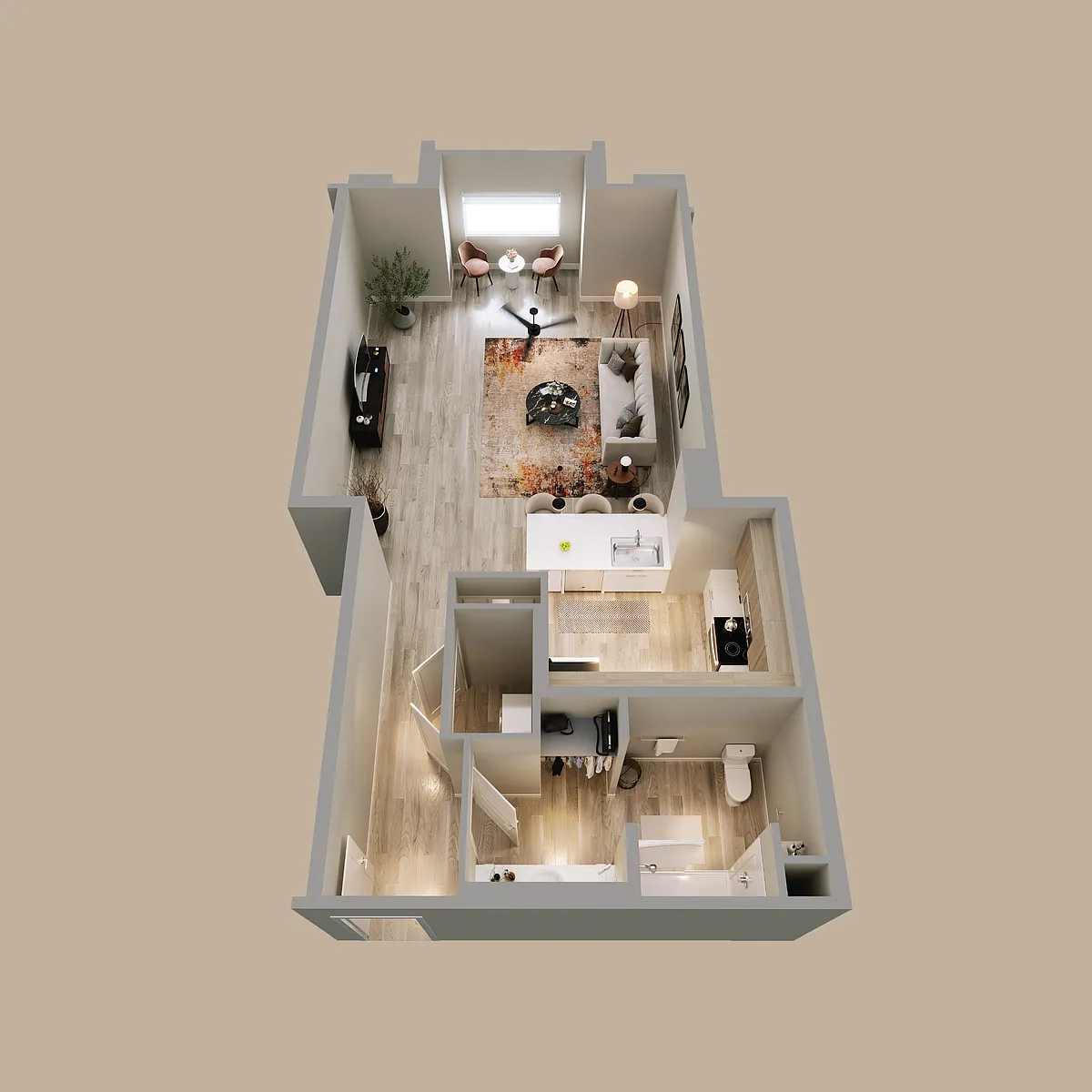 Floor plan Studio Flat