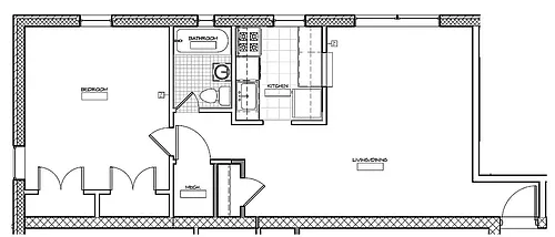 Floor plan 1 Bed