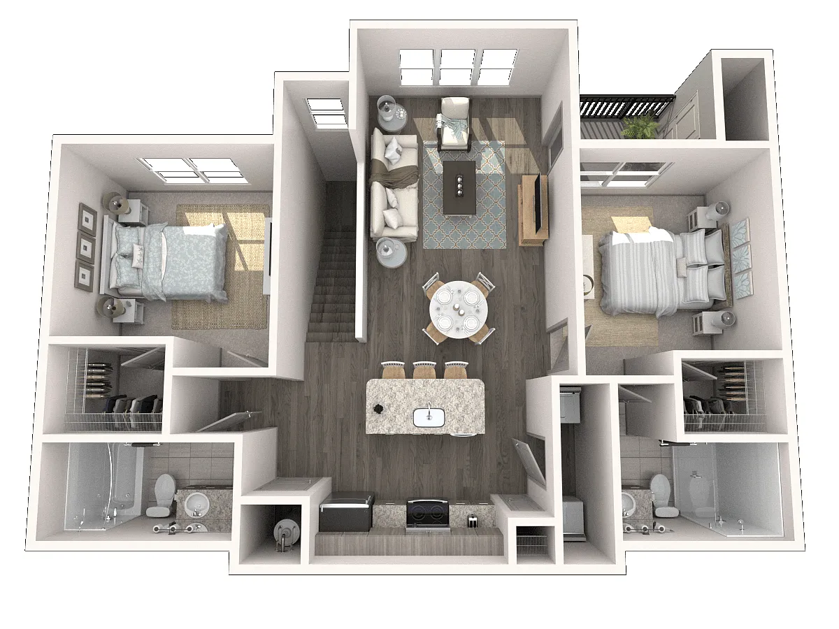 Floor plan KEY DISCAYNE