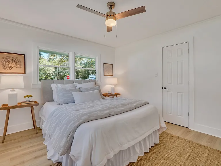 Master Bedroom with smaller closet and walk-in closet