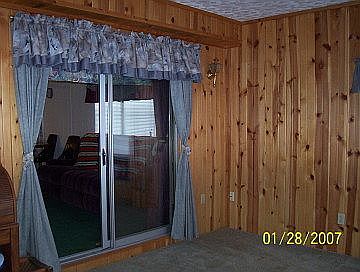 knotty pine sunroom