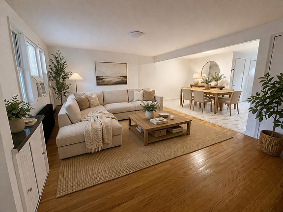 virtually staged living room