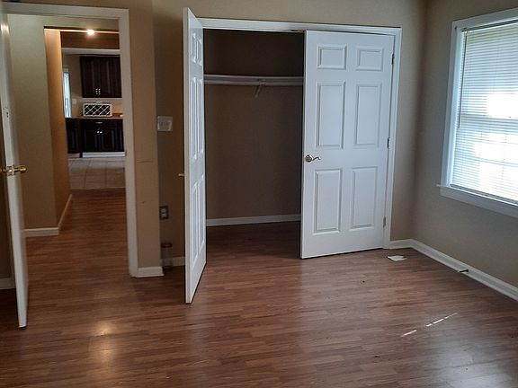 Master bedroom with walk-in closet