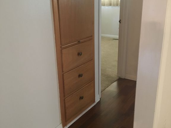 Hallway with built-in storag