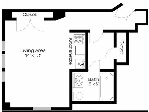 Floor plan Studio