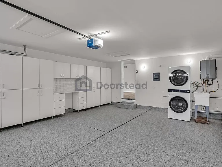 Garage with Closet and Washer/Dryer