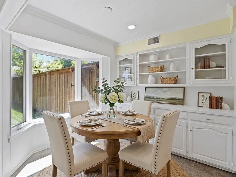 Virtually staged to show potential furniture and decor layout.
