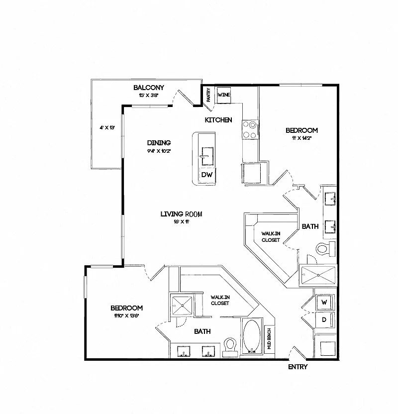 Floor plan B6