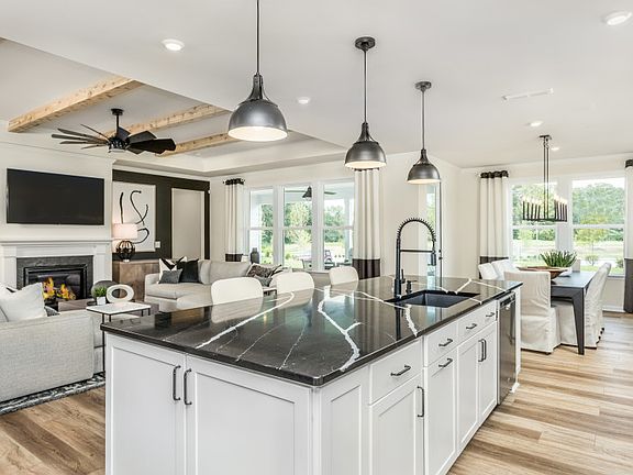 Luxury Kitchen with Large Island and Plenty of Storage