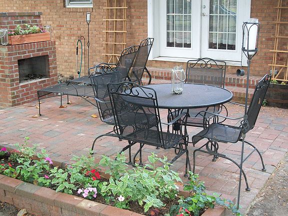 Patio and Fireplace