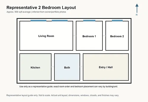 Floor plan Two Bedroom