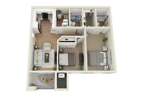 Floor plan 208