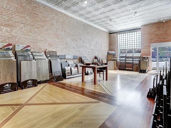 Living Room/ Showroom/ Creative Space (all wood flooring shown will be gone)