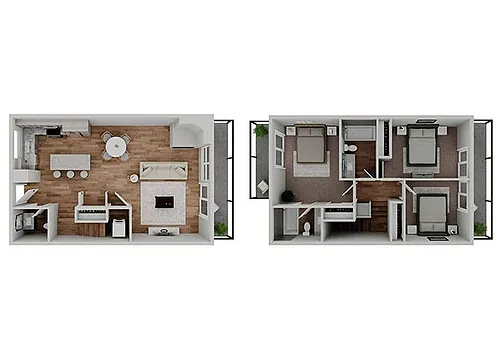 Floor plan C01T Townhome