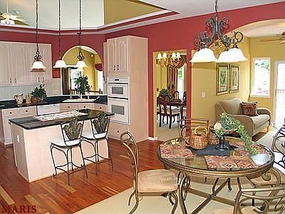 Gourmet kitchen, Breakfast area, plant shelving, 