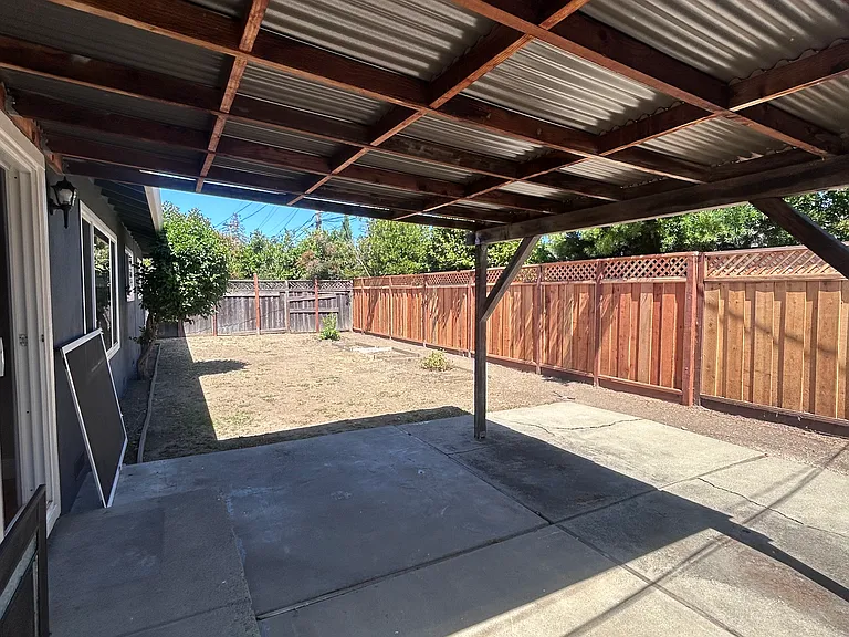 backyard with cover