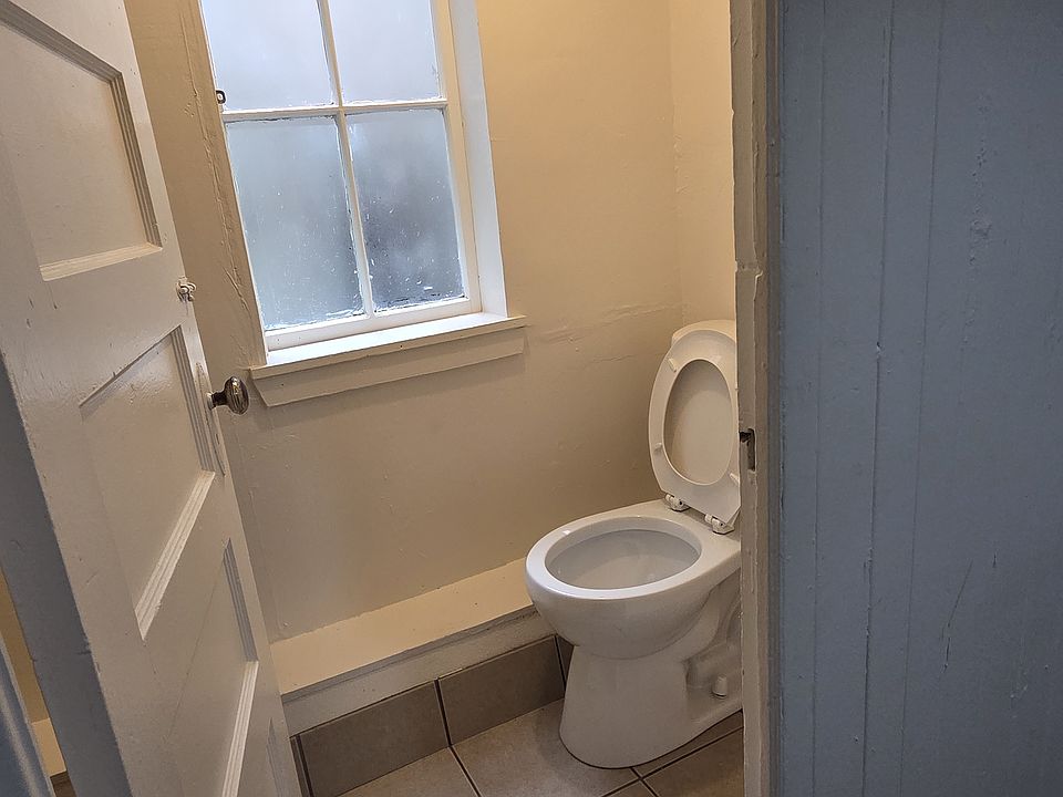 Separate water closet.
