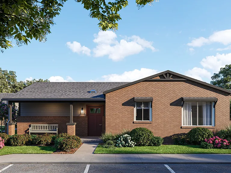 Beautiful exterior of our thoughtfully designed three-bedroom home