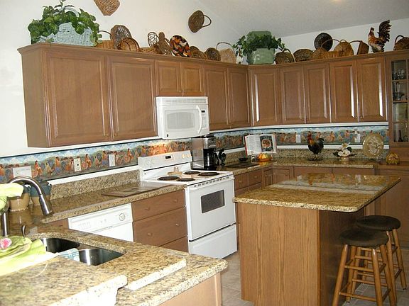 Gourmet kitchen with granite counter-tops