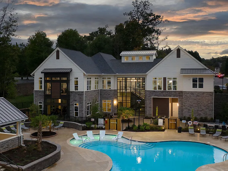 View of Clubhouse at Sunset