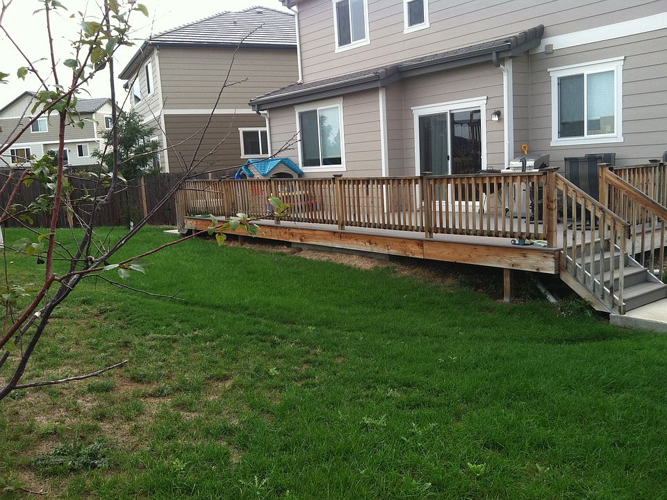 Back yard.  It's huge!!