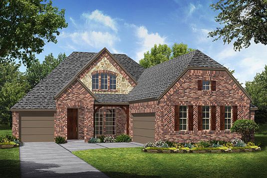 Elevation L with stone