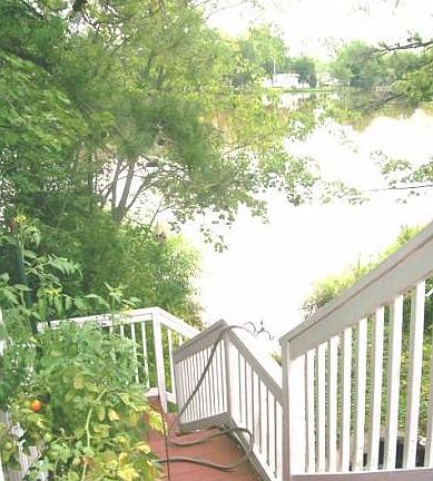 Staircase to Lake