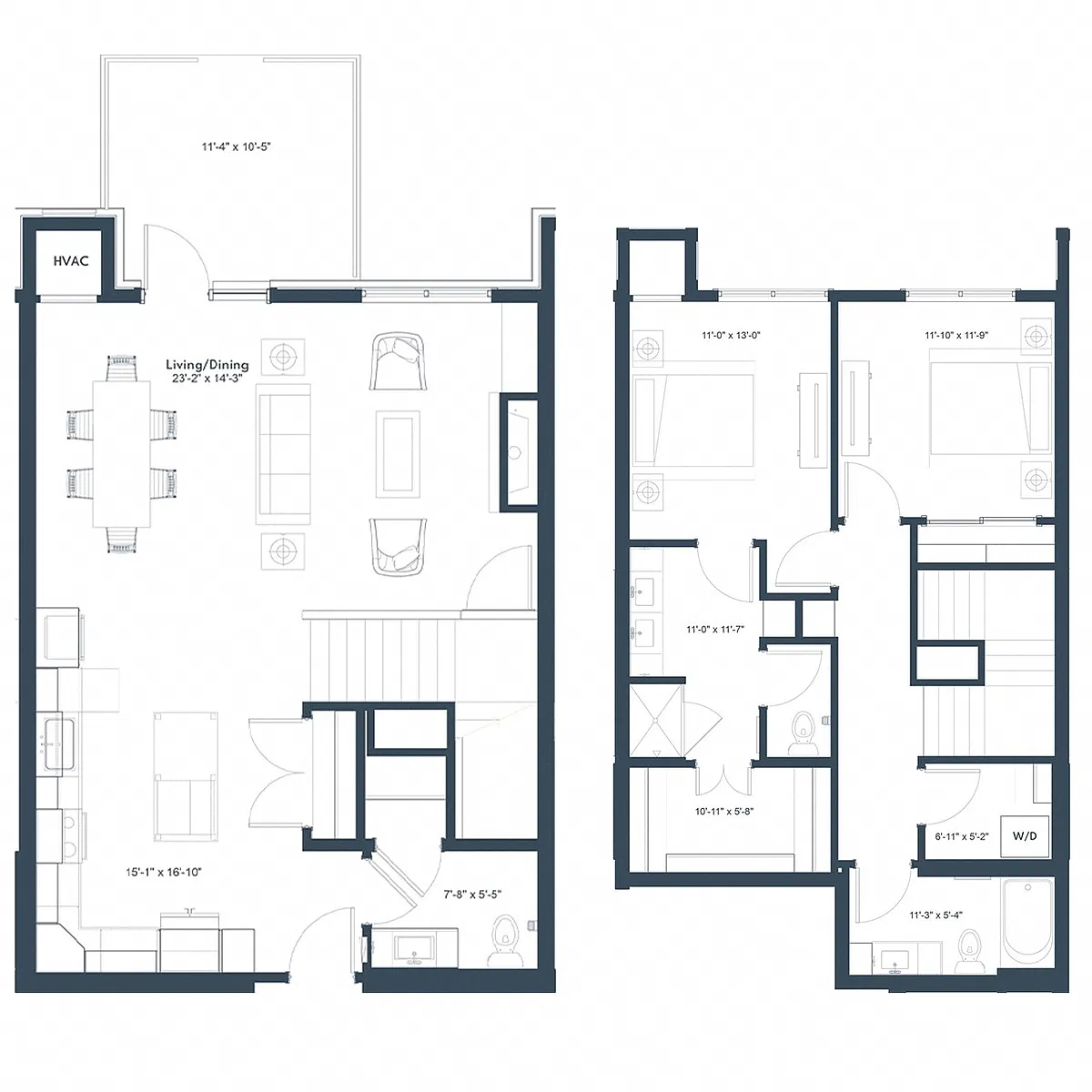 Floor plan Tiller Townhome