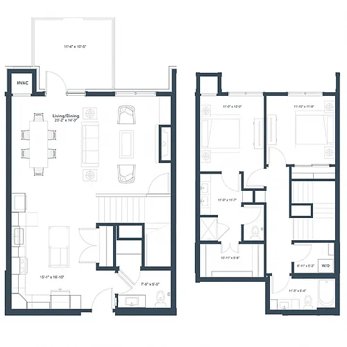 Floor plan Tiller Townhome