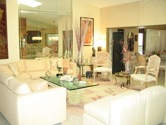 Living Room with Vaulted Ceilings