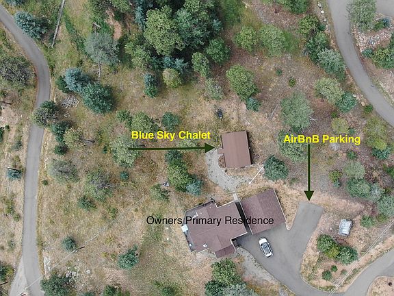 Proximity of cabin in relation to owner's occupied home. Dedicated parking