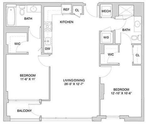 Floor plan 2 Bed_2 Bath-A1_2BR_A