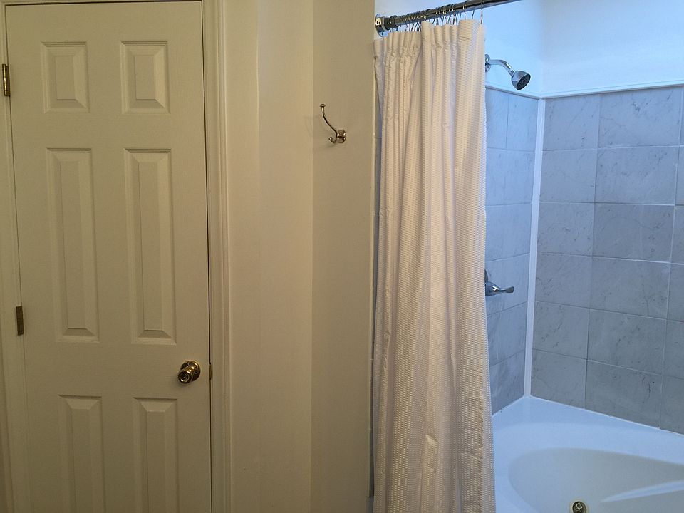 Shower head over jacuzzi tub