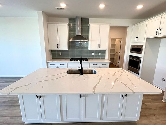 The kitchen of the Grayson at Wendell Falls.