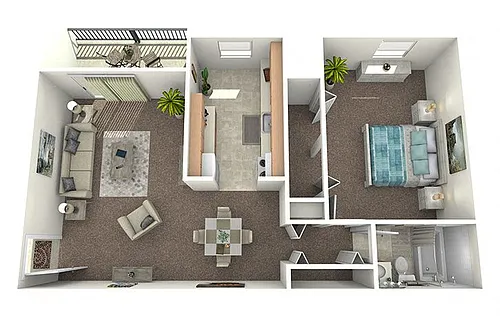 Floor plan 1 Bedroom