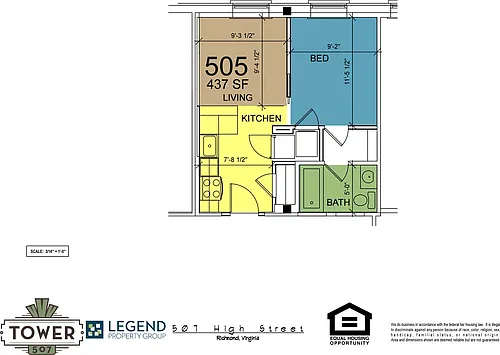 Floor plan 505