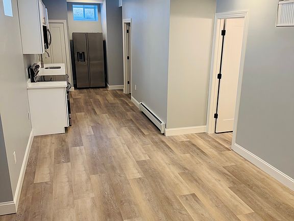 Open living / dining / kitchen area